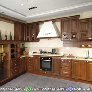 kitchen set kayu jati minimalis jepara
