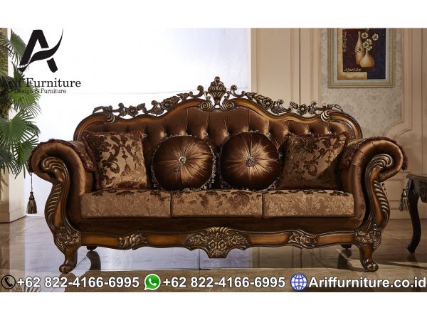 Set Sofa Tamu Mewah Klasik Eropa
