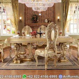 set meja kursi makan luxury