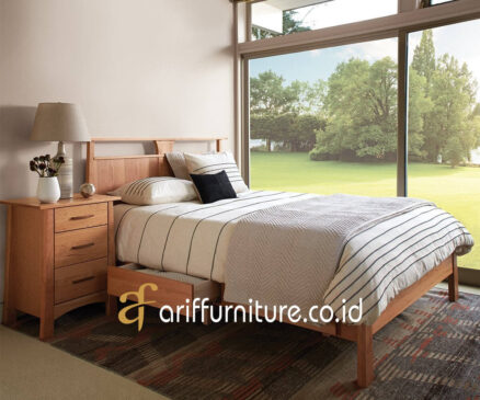 tempat tidur minimalis kayu jati jepara